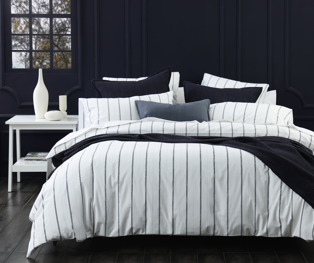MM Linen | Cape Duvet Set | Bluestone | Optional Matching Extras image 0